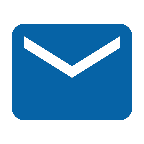 mail icon blue