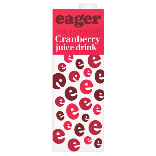 eager Cranberry Juice Drink Naturally Sweetened 1 Litre