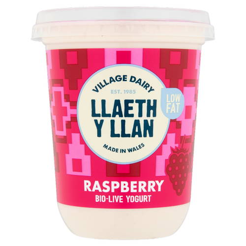 Llaeth Y Llan Raspberry Yogurt 450g