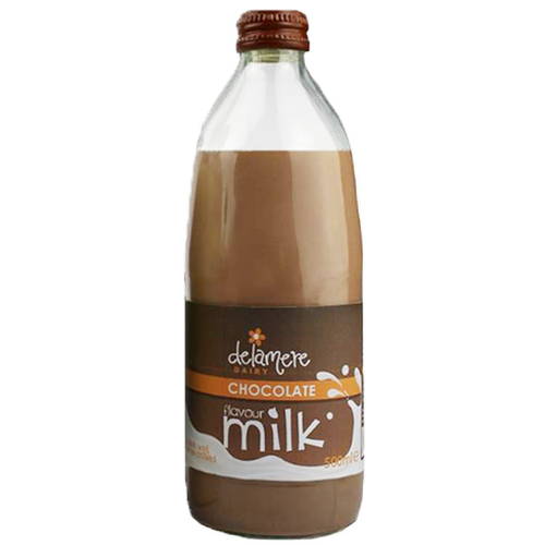 Delamere Sterilised Flavoured Milk Chocolate (500ml) Glass Bottle